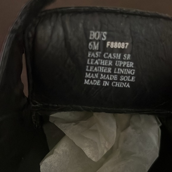 Kenneth Cole Black Leather Fast Cash 2 Dress Shoe Size 6 M boys - Picture 7 of 7